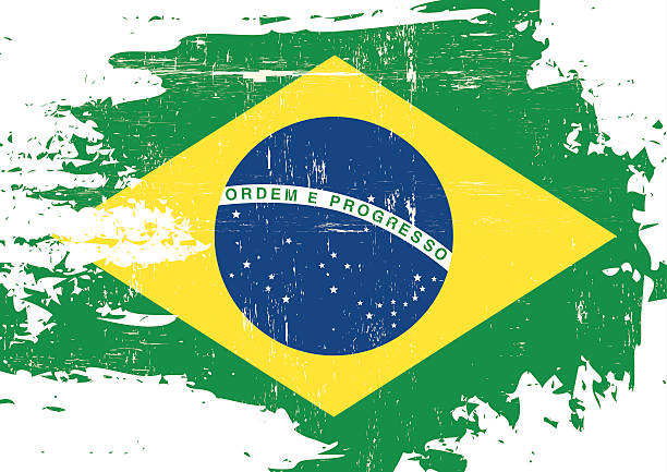 ilustrações, clipart, desenhos animados e ícones de arranhado bandeira brasileira - porto alegre