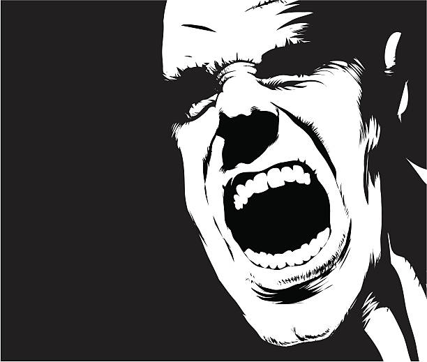 Scream vector art illustration