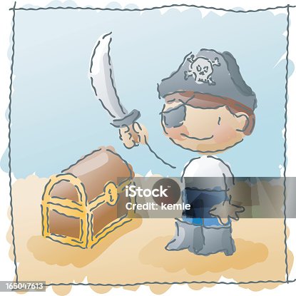 istock scribbles: pirate 165047613