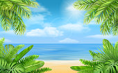 istock sea beach and tropical bushes 969845328