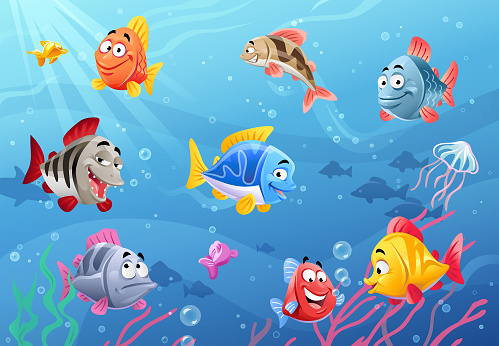Sea Life- Happy Fish