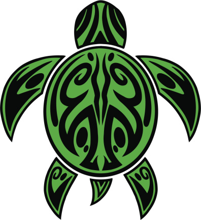 Sea Turtle Tribal Tattoo
