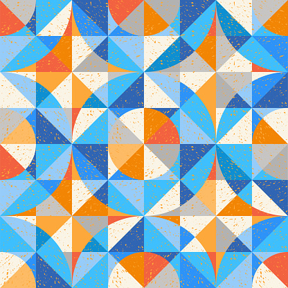 Seamless abstract geometric pattern for backgrounds, fabric design