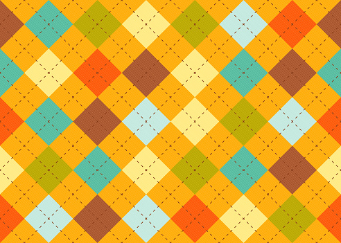 Seamless Argyle Fabric Retro Fabric Pattern