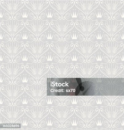 istock Seamless Art-Deco Crown Wallpaper ( Vector ) 165028696
