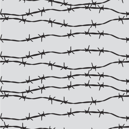 Seamless background of barbed wire