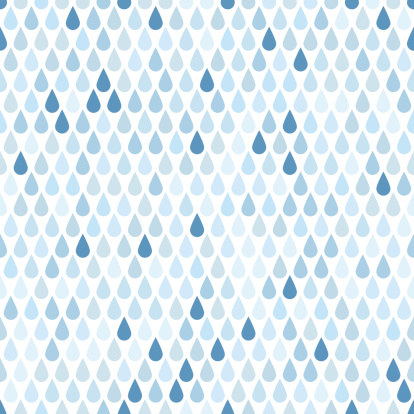 Seamless background with blue rain drops