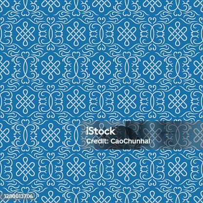 istock Seamless backgrounds of Chinese style 1280013706