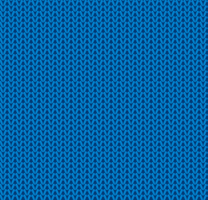 Seamless Blue Knitted Background