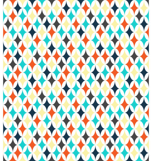 Seamless bright abstract pattern Seamless bright fun vertical abstract pattern harlequin stock illustrations