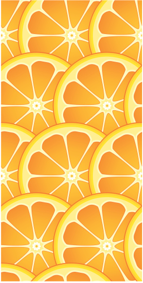 シームレスなシトラスオレンジ色の壁紙パターン かんきつ類のベクターアート素材や画像を多数ご用意 Istock