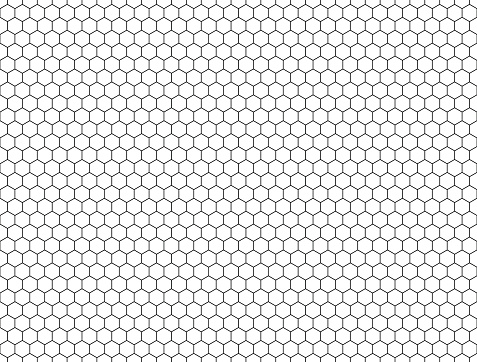 seamless contour  hexagon background