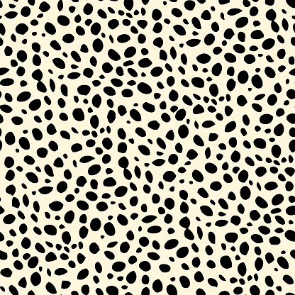 Seamless dalmatian spotted skin pattern