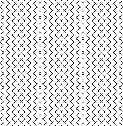 Seamless Fence pattern. Connection of protective grid elements. Vector