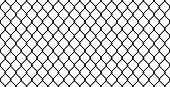 Seamless chain-link fence in vector
