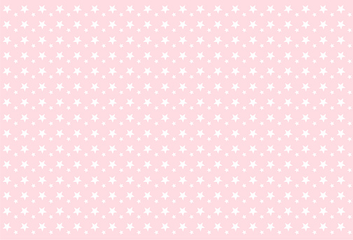 Seamless girlish pattern. White stars on pink background.