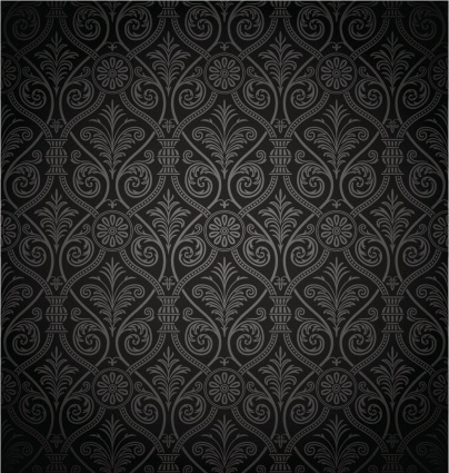 Seamless gothic damask pattern