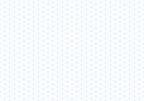 Blue graph paper. Vector horizontal background. Seamless pattern. 300 x 210 mm