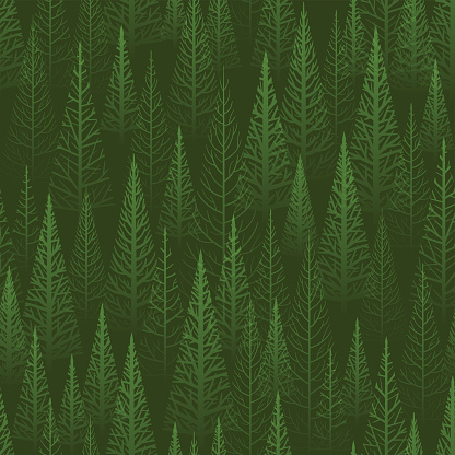 Seamless green forest