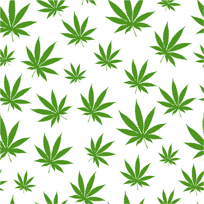 Seamless marijuana background