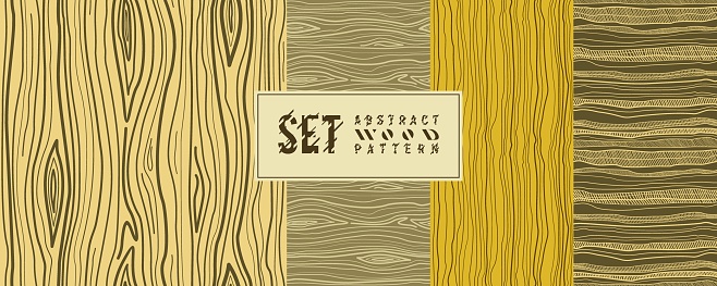 Seamless natural vector wood pattern. Trend set for 3D modeling masks, background, textiles, glass, mosaics, textures, wallpapers, paper and prints.