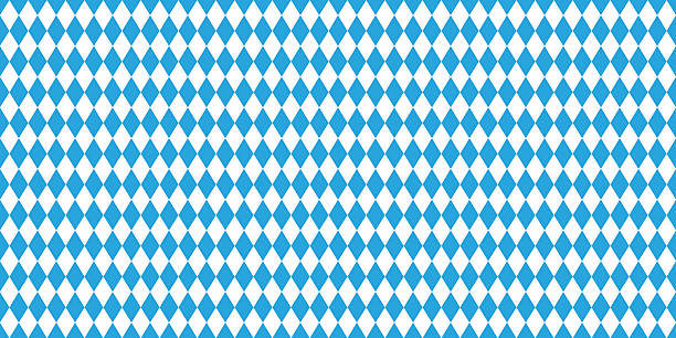 Seamless Oktoberfest blue background Seamless Oktoberfest blue background german culture stock illustrations