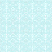 Seamless blue ornamental pattern. Vector illustration