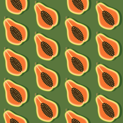 Seamless Papaya Pattern
