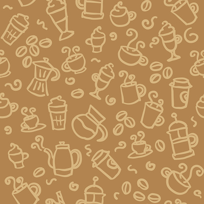 seamless pattern: coffee