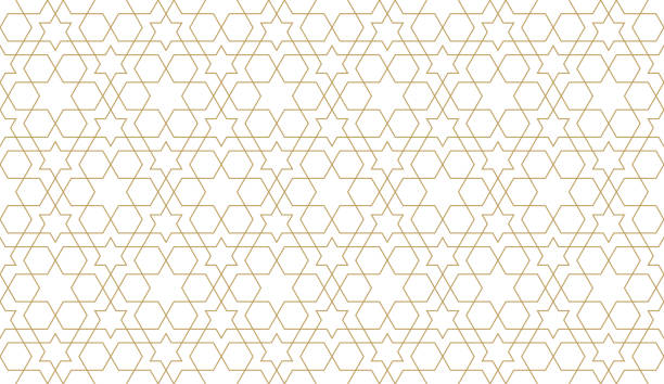 Seamless pattern in authentic arabian style. Unexpanded strokes Seamless pattern in authentic arabian style. Unexpanded strokes. Vector illustration arabic style stock illustrations
