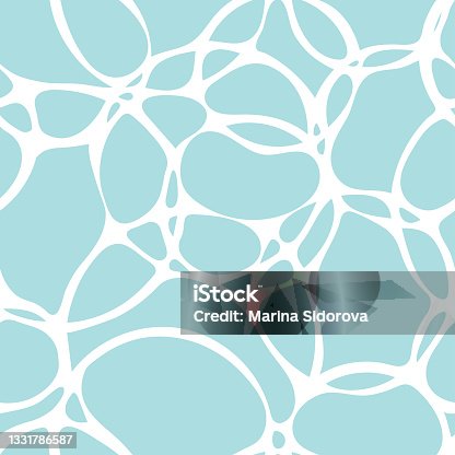 istock Seamless pattern like sea foam or soap bubbles 1331786587