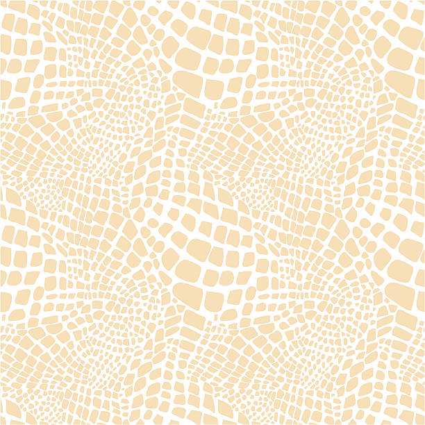 Seamless pattern of light brown reptile skin Reptile skin seamless vector pattern animal scale stock illustrations
