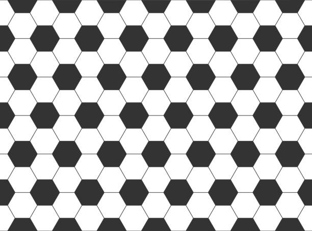 Seamless pattern of the hexagonal net Geometric abstract background of white and black polygons Graphic seamless grid of hexagons design element wallpaper mosaic Vector pattern background of polygons Seamless pattern of the hexagonal net Geometric abstract background of white and black polygons Graphic seamless grid of hexagons design element wallpaper mosaic Vector pattern background of polygons classic black white soccer ball clip art stock illustrations