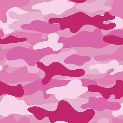 Seamless Pattern Pink Camouflage Pattern Stock Illustration - Download ...