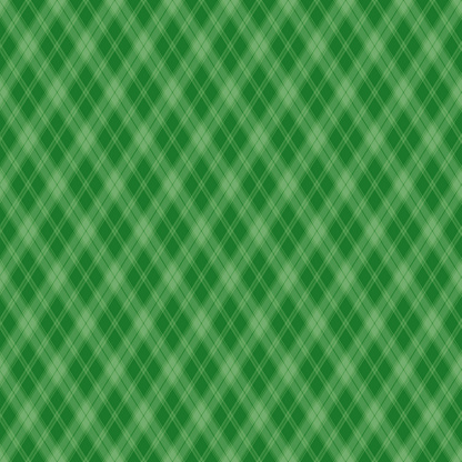 Seamless pattern Scottish green cage