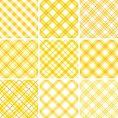 Set of nine checkered seamless patterns.