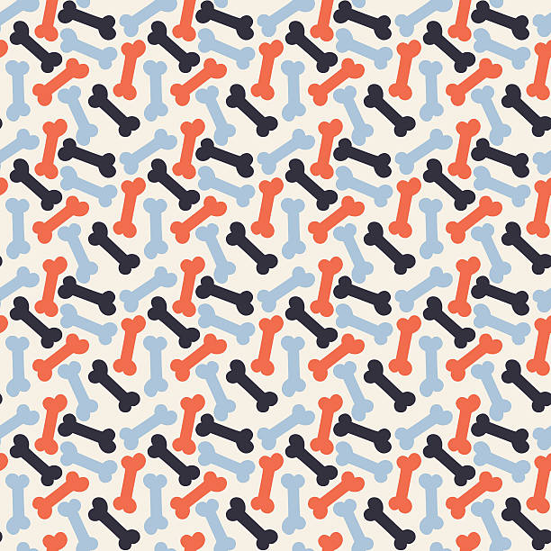 Seamless pattern with Bone Seamless pattern with Bone dog patterns stock illustrations