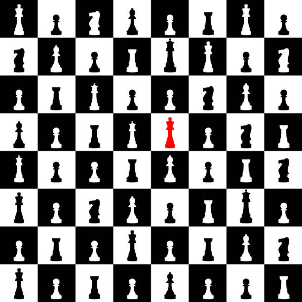 Seamless pattern with chess figures. Seamless pattern with chess figures. Vector image chess patterns stock illustrations
