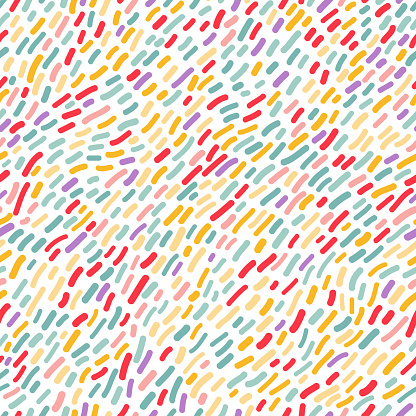 Seamless Pattern with Confetti