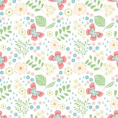istock Seamless pattern with flowers 583695854
