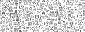 istock Seamless Pattern with Furniture Icons 1222668900