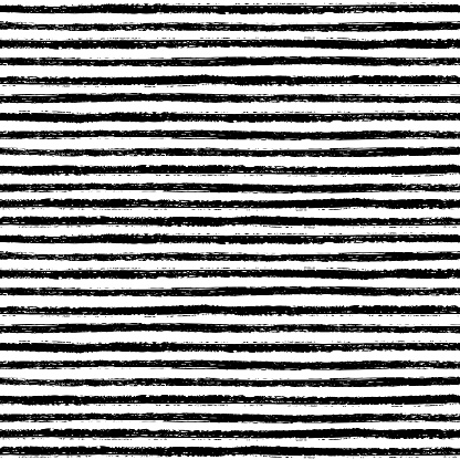 Seamless pattern with hand drawn brush stripes