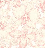 Wallpaper with orchids