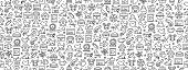 istock Seamless Pattern with Pets Icons 1204632192