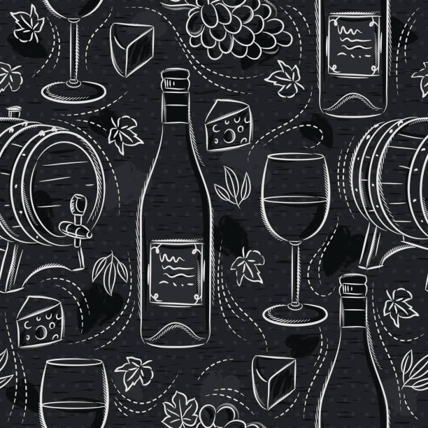 Wine Barrel Background stock vectors - iStock