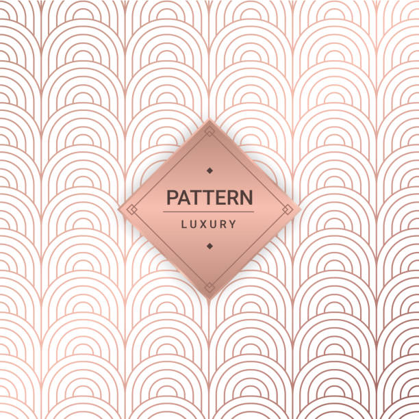Seamless pink gold patterns. Vector illustration for Luxury wallpaper. Vintage design. vector art illustration