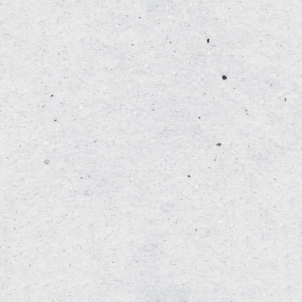 illustrations, cliparts, dessins animés et icônes de fond en papier gris plat recyclé sans couture - une feuille de papier plate avec une texture prononcée avec la pollution visible et la rugosité du papier fait main - illustration vectorielle originale - texture papier
