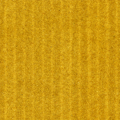 Seamless recycled paper with messy grainy visible components and slightly visible vertical lines - vector illustration - abstract pattern design in shades of yellow - gold shimmering paper background.eps