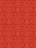 Retro styled seamless wallpaper. Global illustrator colors - easy to change.