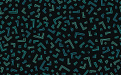 Seamless repeating retro abstract lines background design.